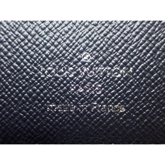 Louis Vuitton Chapman Pocket Organizer wallet Monogram LV Rhino Navy Blue w/box - Picture 10 of 12